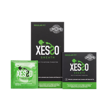 XESSO Lube & More XESSO Sheath Ultra-thin Lubricated Latex Condoms with Reservoir Tip